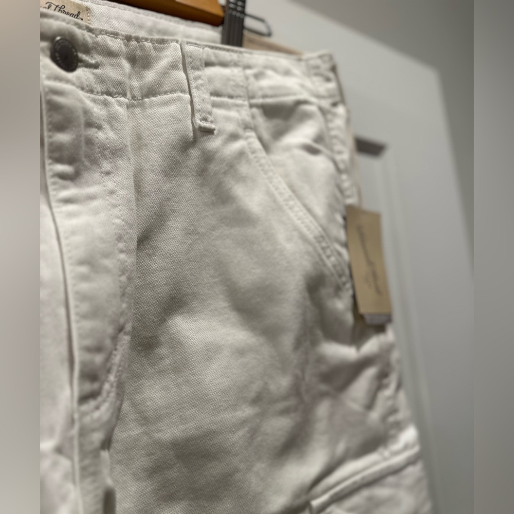 Universal Thread White Boyfriend Jeans – Size 12 - Cargo Y2K White Denim NWT - Picture 4 of 8